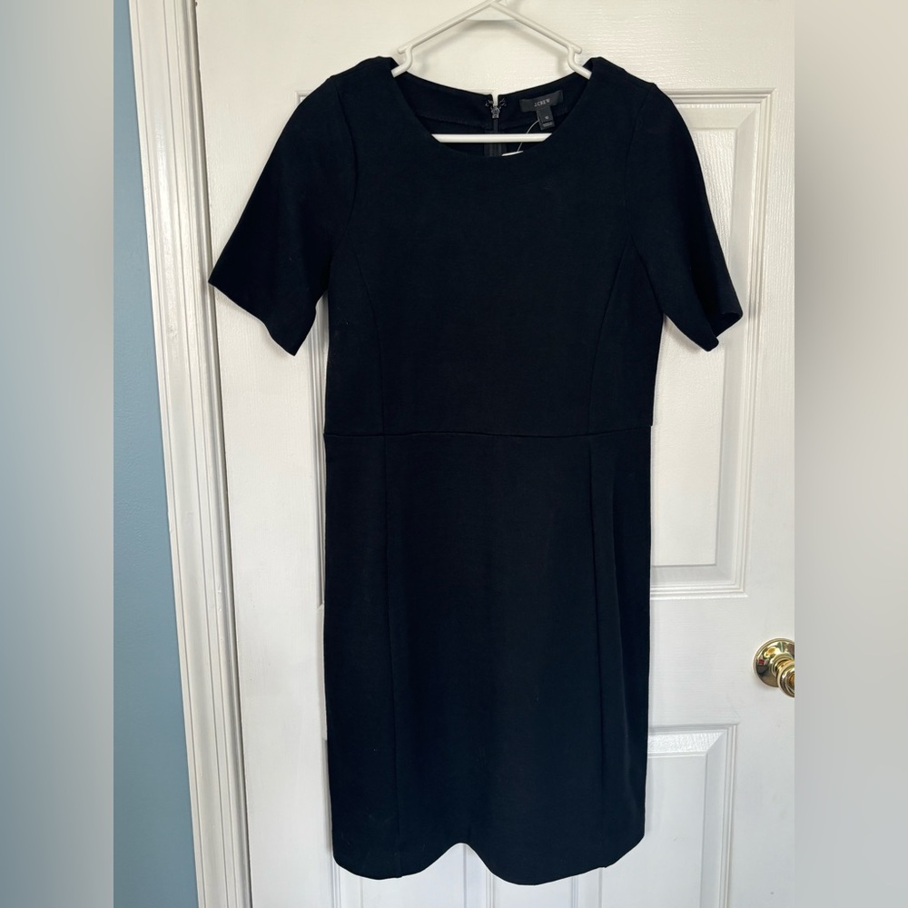 J Crew Black Midi Dress size 10
